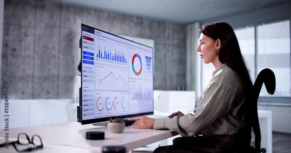 Poster KPI Business Analytics Data Dashboard