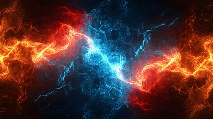 Obraz premium Abstract Fire and Ice Background