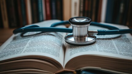 Creative Flat Lay of Nursing Textbooks and Resources