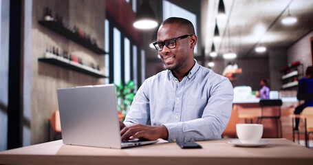 Work And Study On Laptop Computer