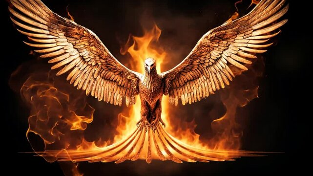 Legendary bird, fire