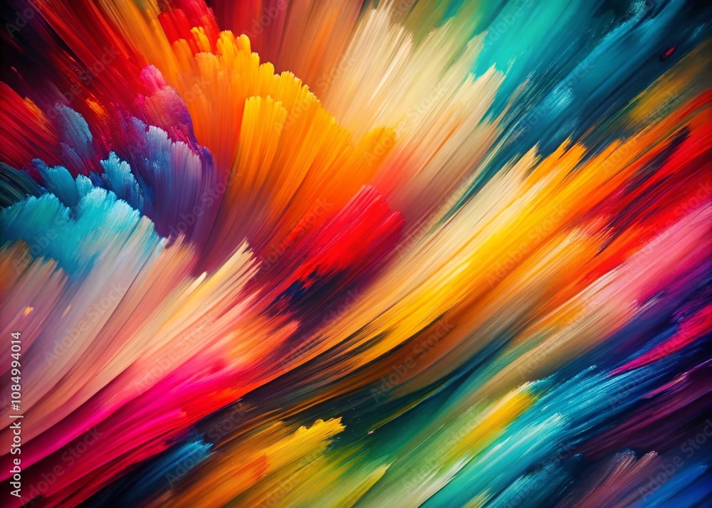 Poster abstract colorful background with dynamic strokes capturing the essence of minimalism in vibrant hue
