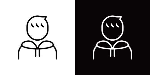 男の子のシンプルなアイコン