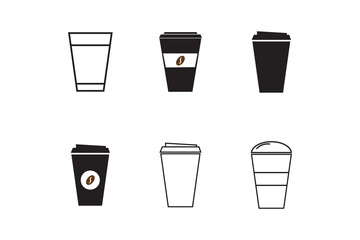 Hot coffee cup icon pack for app and website ui designs.
