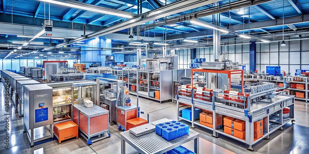 Poster advanced production lines in the packaging industry: efficiently filling, sealing, and labeling good
