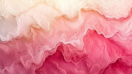 Abstract pink beige blend ripple with rough texture, lively poster header design, Generative AI