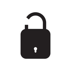Padlock, lock or locked icon for social media, mobile application, password, UI template. website