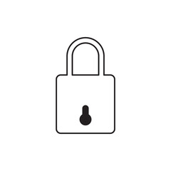 lock glyph icon