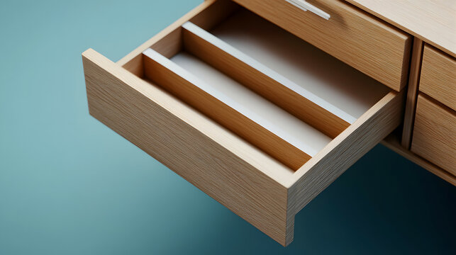 empty desk drawer