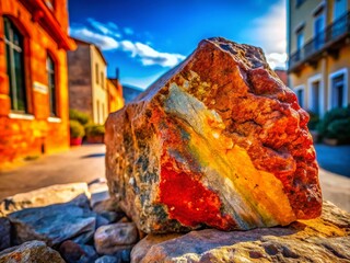 Architectural Photography of Fine Rough Stone Surface with Natural Imperfections Showcasing Texture and Depth in a Unique Setting for Design Inspiration and Material Selection