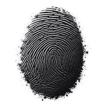 recommend clip art: Black Fingerprint cut-out