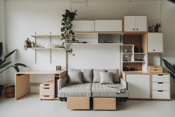 Innovative Living Room Design with Multi-Functional Furniture