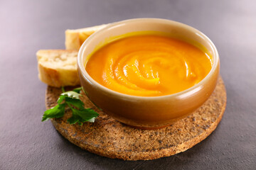 bowl of soup. seasonal dish