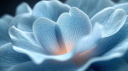 Delicate Blue Flower Petals