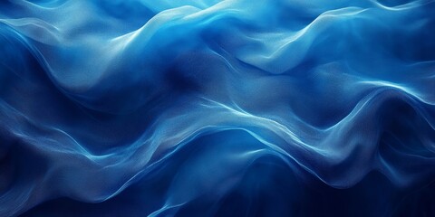 Obraz premium blue flow with grainy noise, radiant ripple, simpleist design, Generative AI