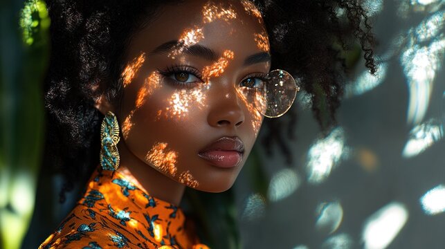 Woman in Sunlight with Bokeh