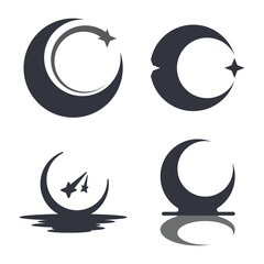 Moon Logo Template Icon © HERTI