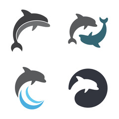 Dolphin Logo Template Icon