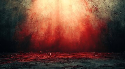 scene with red glimmering surge, grainy texture, copy space, Generative AI