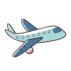 illustration of airplane in the sky