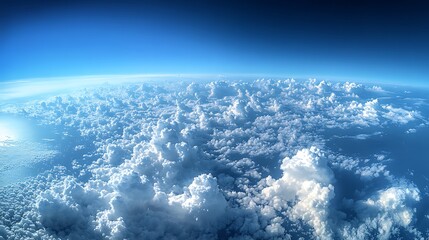 Blue sky with small clouds clean background, Beautiful sky clouds background, Blue sky with white clouds