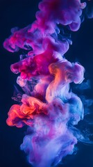 Captivating Fluid Painting with Vibrant Liquid Colors and Dynamic Experimental Expression