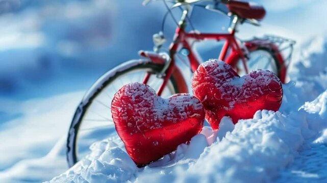 Bright holiday composition for happy celebrate valentines day