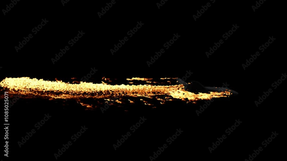 Canvas Prints nasa spacecraft burning on fire on transparent background 3d rendering with alpha channel of fire si