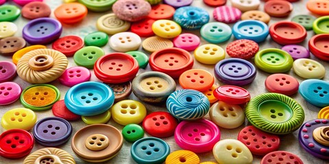 Obraz premium High-Quality Product Photography of Colorful Buttons for Graphic Design Projects and Creative Applications