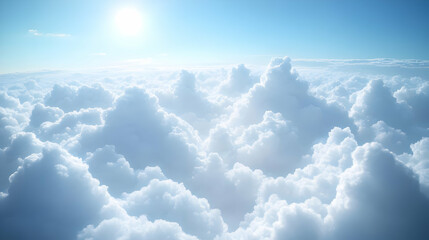 Stunning Cloudscape View from Above - A  Realistic  Image