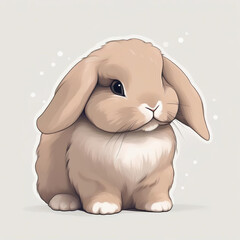 ホーランドロップのイラスト