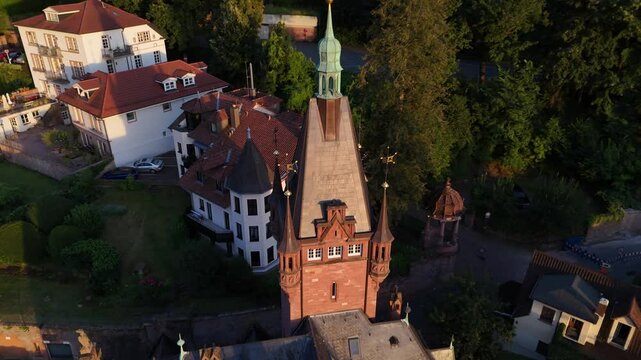 Heidelberg, Germany- 19th Century Hillside Villas near the Castle (Neue Schlossstra&szlig;e)