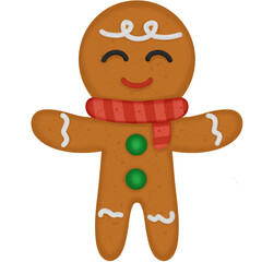 gingerbread man isolated