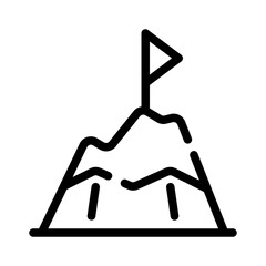 mountain line icon