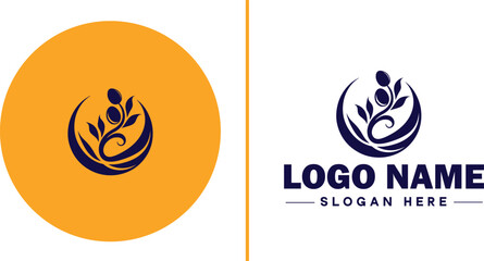 Infertility Clinic icon Fertility clinic Reproductive clinic IVF clinic flat logo sign symbol editable vector