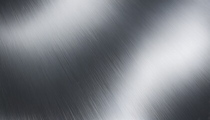 Brushed Metal Plate with Shiny Textured Surface.