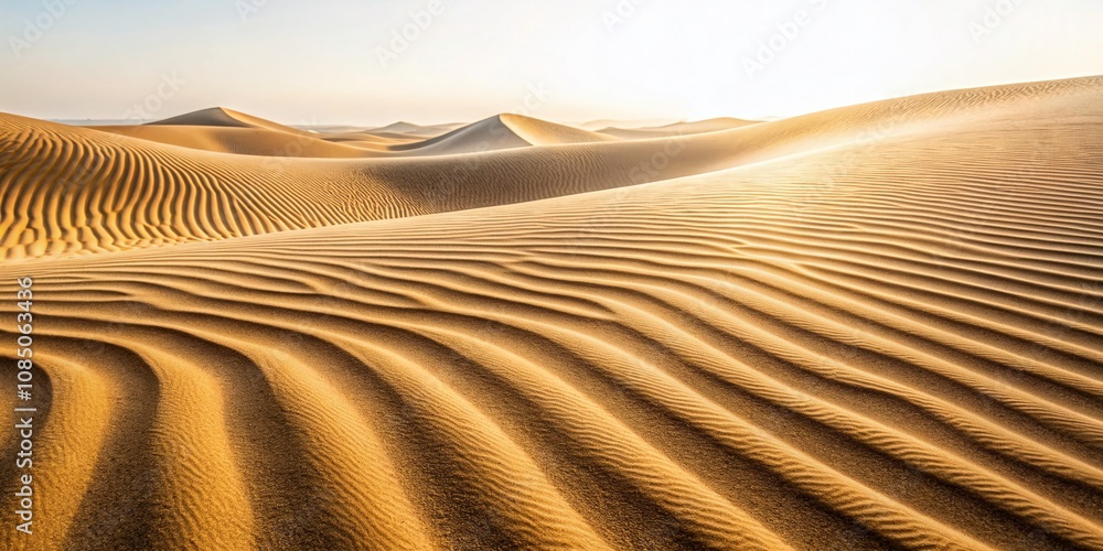 Poster textured desert dunes against a white background for natural abstract design and backgrounds - perfe