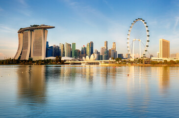 Singapore city panorama at day, cityscape