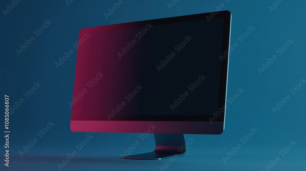 Poster 3d vector illustration of a 3d computer monitor, designed for web ui/ux creators, emphasizing user i