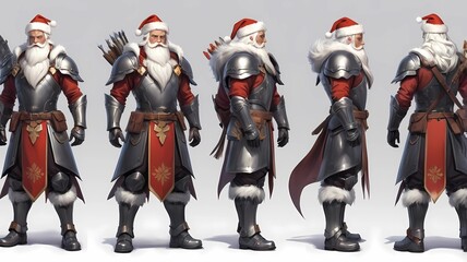 Design game character with Christmas theme