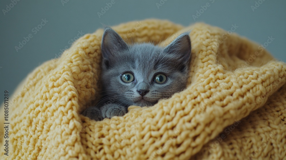 Aufkleber adopted kitten nestled in volunteers arms at an animal shelter radiating warmth and compassion with 