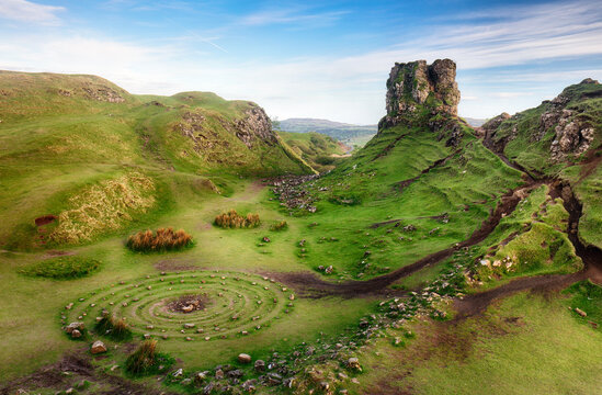 Fairy Glen Skye Island Scotland landscape summer colors