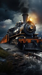 Naklejka premium TRAIN RIDES 