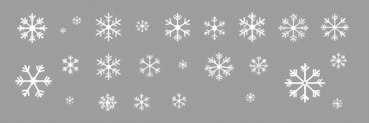 Snow Icons. Snowflakes Vector Icons. Winter Icons. Snow or Snowflake symbol. Snow. Snowflakes. Generative AI