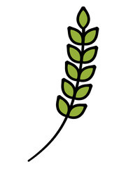 シンプルな植物のイラスト素材