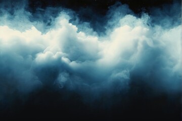 Obraz premium Starry Night Sky: Abstract digital art with billowing white cloud illuminated by a bright light, creating a mysterious, dreamlike atmosphere.