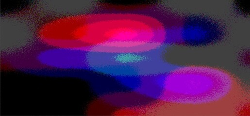 Abstract Noise Textured Background with Vibrant Red, Purple, and Blue Gradient Blurs on a Dark Contrast Design