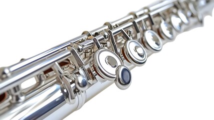 Fototapeta premium Elegant flute showcasing intricate details in isolation