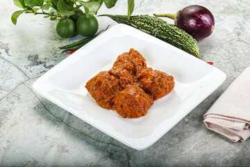 Kashmiri aloo dum - potato stuffed cheese