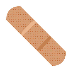 Medical Adhesive Plaster Aid Bandaid Illustration Isolated on White Background